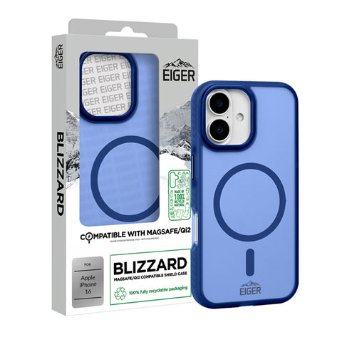 iPhone 16, Blizzard Case blau