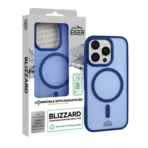 iPhone 16 Pro Max, Blizzard Case blau