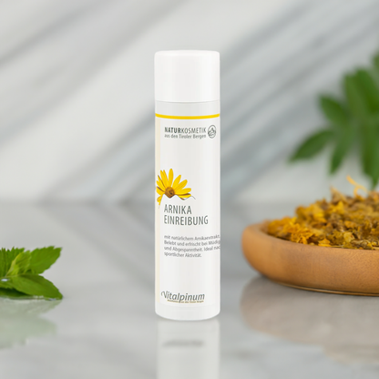 Unterweger Arnika Einreibung – vegana cosmetica naturale per la cura dei muscoli & rigenerazione