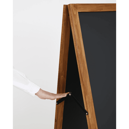 "ChalkMaster Pro" – Wetterfester Kreidetafel-Aufsteller 145x67cm, Dunkel