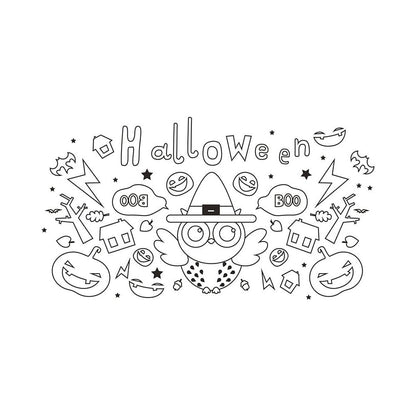 Securit® Fensterschablonen Halloween, 3er Set, Format: A2, inkl. 1 Securit® Kreidestift