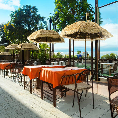 Hawaii Sonnenschirm – neigbar, klappbar & für Strand & Garten