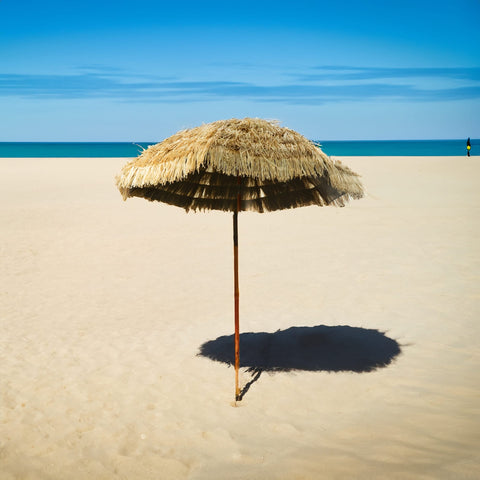 Hawaii Sonnenschirm – neigbar, klappbar & für Strand & Garten