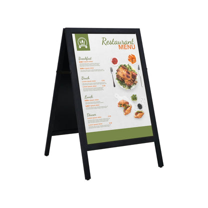 Holz Kundenstopper Outdoor, Magnetisch