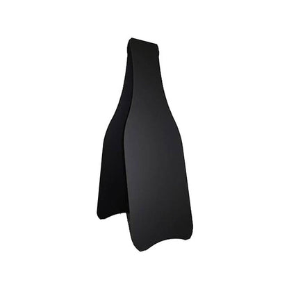 Holz Kundenstopper Flaschenform, Schwarz, Outdoor