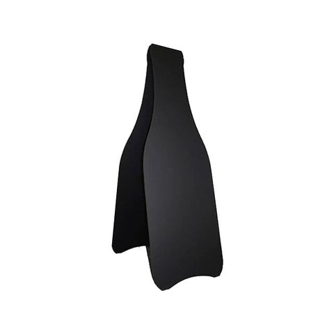 Holz Kundenstopper Flaschenform, Schwarz, Outdoor