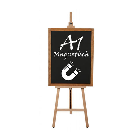 Holz Staffelei-Set "Art Easel" inkl. A1 Kreidetafel magnetisch