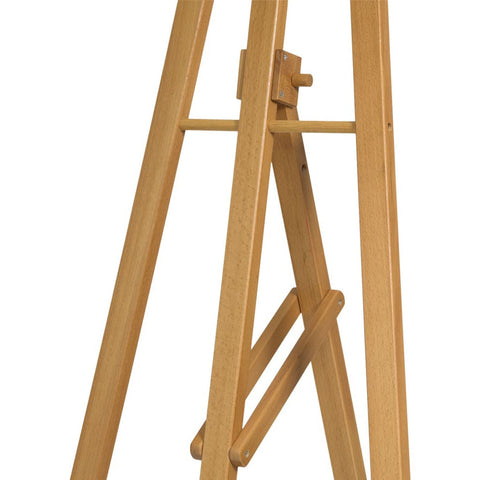 Securit® Kiefernholz Staffelei, 165cm, Teak, Outdoor