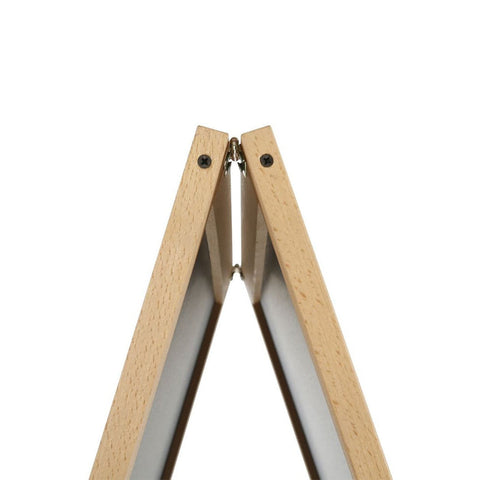Holz Kundenstopper 95x54cm, Magnetisch, Buche, Outdoor
