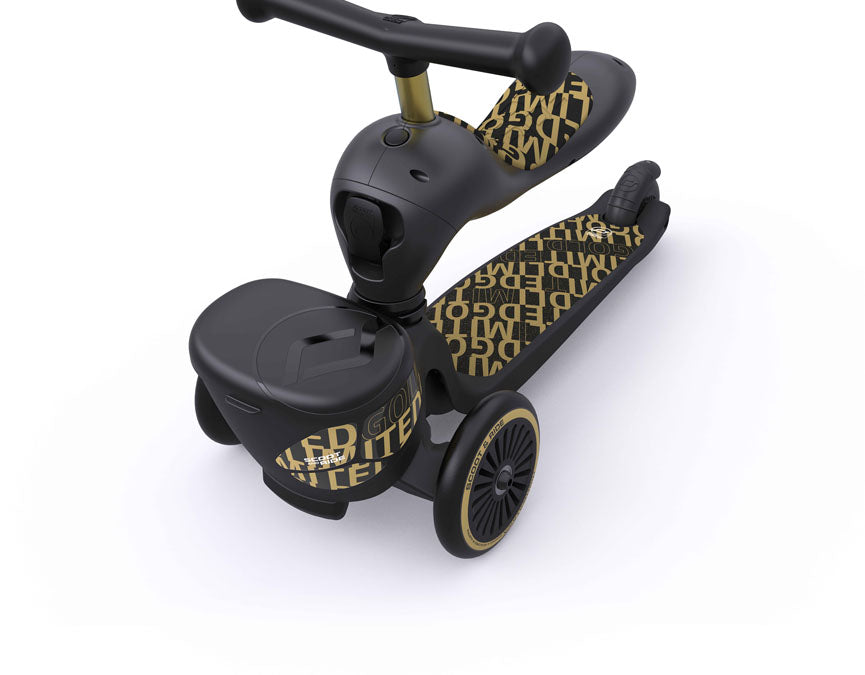 Scoot and Ride Laufrad / Dreirad | Highwaykick 1 lifestyle | Black-gold