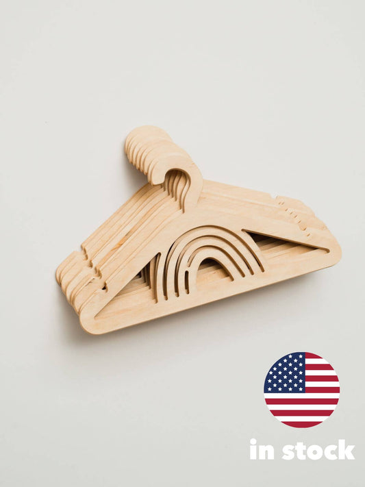 Pack de 5 cintres en bois pour bébé (États-Unis uniquement)