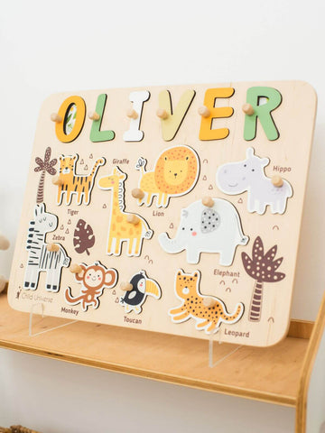 animal puzzle long board