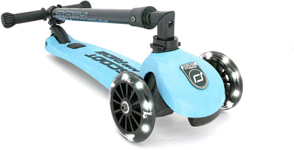 Scoot and Ride Mini Scooter | Highwaykick 3 LED | Blueberry