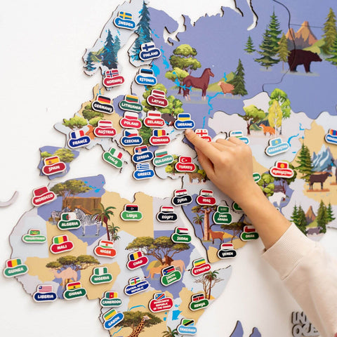 world map nursery