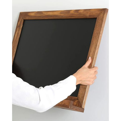Kreidetafel Magnetisch mit Ablage, Buche dunkel, 50x70cm