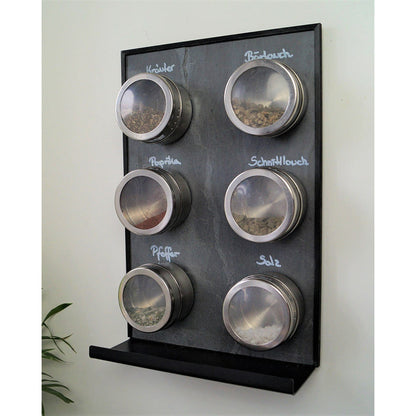 Schiefertafel Magnetisch mit Ablage "Anthrazit", 20x30cm