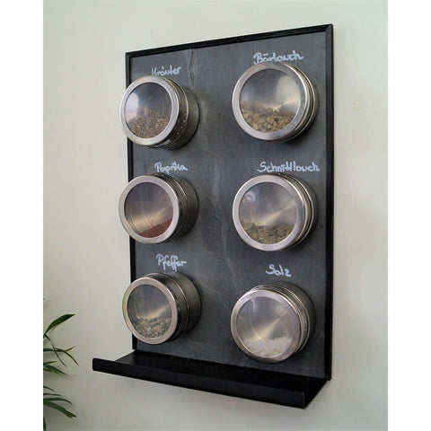 Schiefertafel Magnetisch mit Ablage "Anthrazit", 20x30cm
