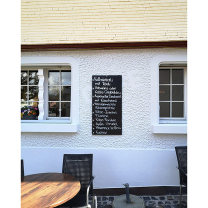 Wetterfeste Kreidetafel nach Mass, ohne Rahmen