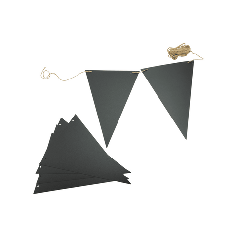 Securit® Wandkreidetafel Silhouette Wimpelkette, 12 Stk., 15x21cm