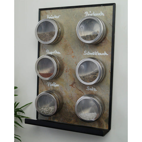 Schiefertafel Magnetisch mit Ablage "Gold Mountain", 20x30cm