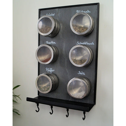 Schiefertafel Magnetisch mit Ablage "Anthrazit", 20x30cm