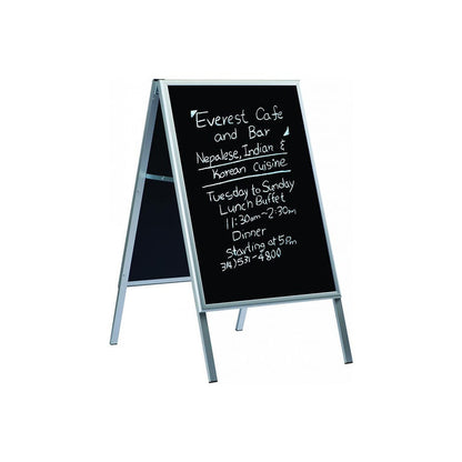 Kundenstopper Alu Classic mit Blackboard