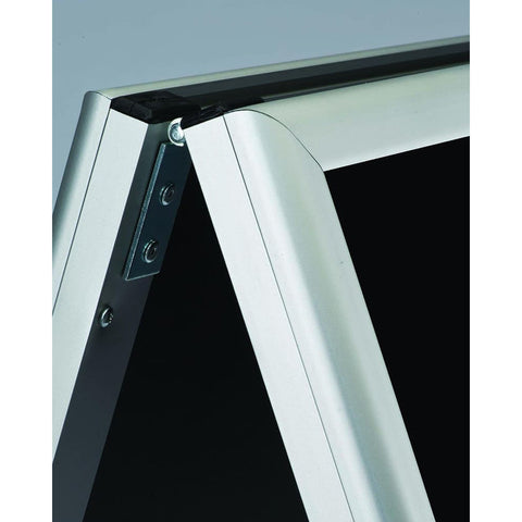Kundenstopper Alu Classic mit Blackboard