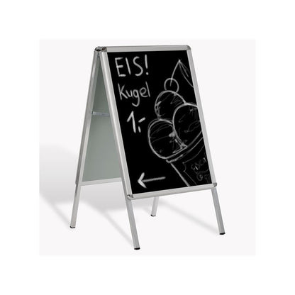 Kreidetafel Plakat für Kundenstopper SCHWARZ, Tafelfolie beschriftbar