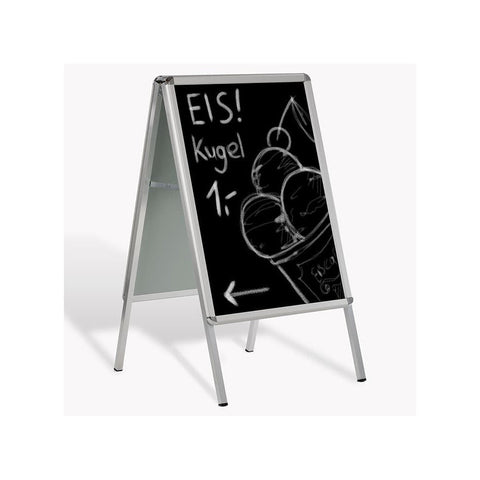 Kreidetafel Plakat für Kundenstopper SCHWARZ, Tafelfolie beschriftbar