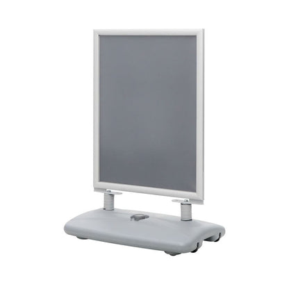 Kundenstopper Alu "Poster Swing" mit Wassertank, DIN A1, Silber, Outdoor
