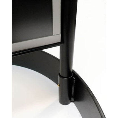Kundenstopper Stahlrohr Basic Circle, Outdoor