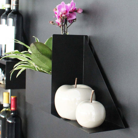 KalaMitica® Magnetische L-Ablage "Byblos", Schwarz