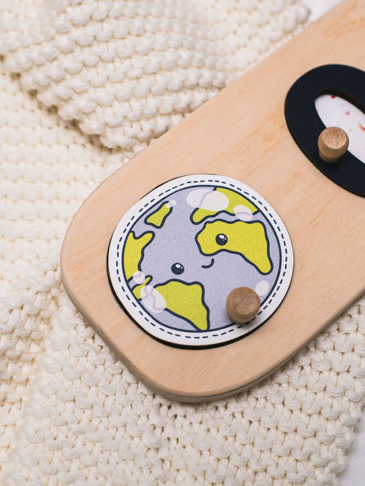 wooden colored name puzzle 