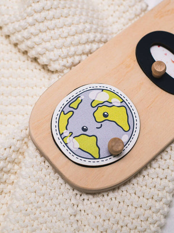 wooden colored name puzzle 