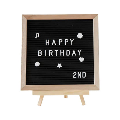 Buchstabentafel, Letterboard Holz Staffelei, 25x30cm