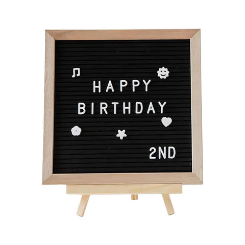 Buchstabentafel, Letterboard Holz Staffelei, 25x30cm