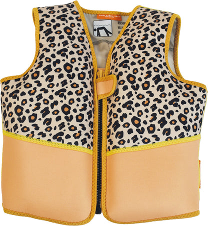 Swim Essentials | Schwimmweste 4-6 Jahre | Beige Leopard