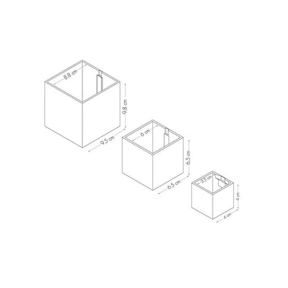 KalaMitica® Magnetische Würfelbehälter Neodym, Ø 3,5-6-9, Schwarz, 3 Stk.