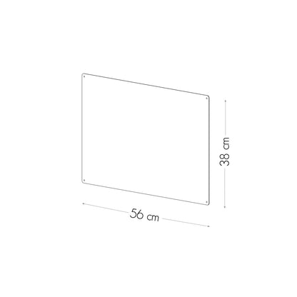 KalaMitica® Magnetische Kreidetafel ohne Rahmen, 56x38cm