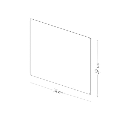 KalaMitica® Magnetische Kreidetafel ohne Rahmen, 74×57cm
