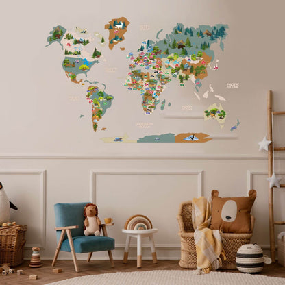 Enjoy The Wood - Indigo Animal World Map - 🗺️ Explore & Learn! -  Educational Fun for Kids 🌎