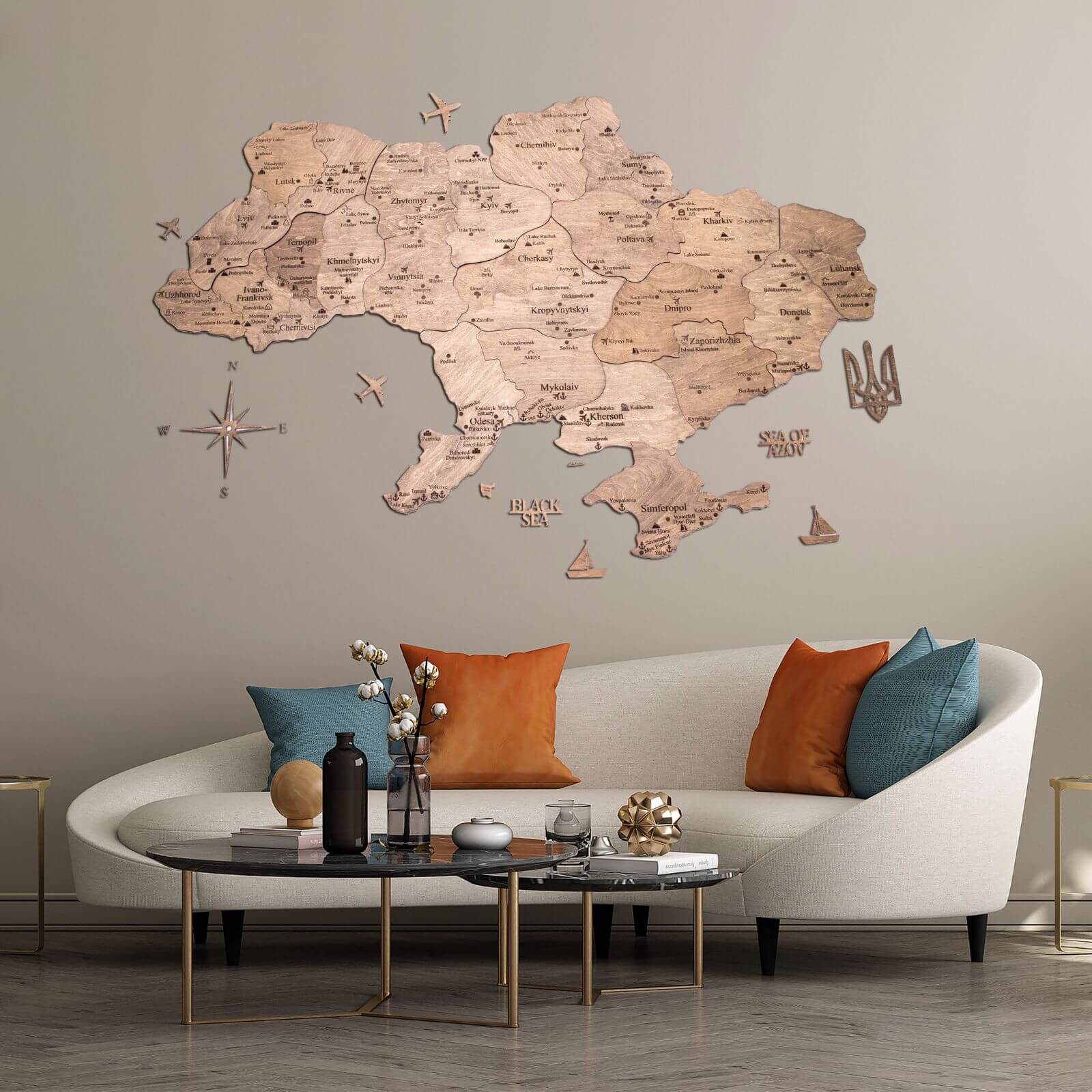 travel wall wooden decor