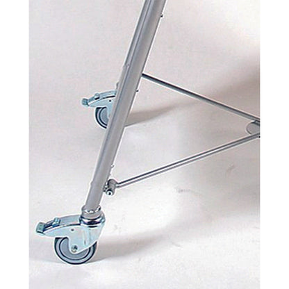 Kundenstopper Stahlrohr Deluxe mit Logoschild rund, Outdoor