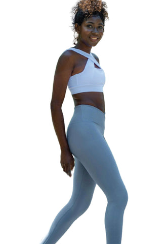 1097 Ve Waist Leggings in Wasserblau