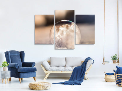 Leinwandbild 3-teilig modern Kunstvolle Blase