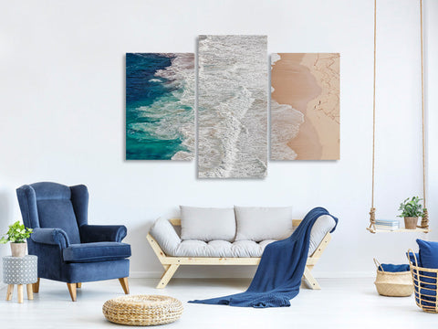Leinwandbild 3-teilig modern Where The Ocean Ends