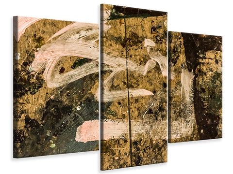 Leinwandbild 3-teilig modern Writing On The Wall