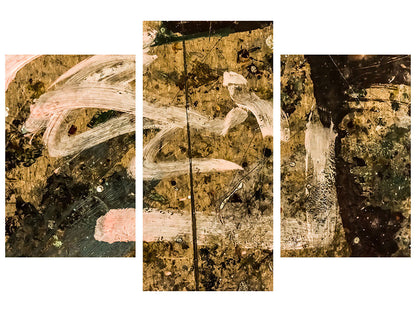 Leinwandbild 3-teilig modern Writing On The Wall