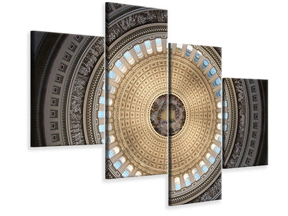 Leinwandbild 4-teilig modern Kuppel Washington DC