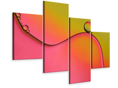 Leinwandbild 4-teilig modern During